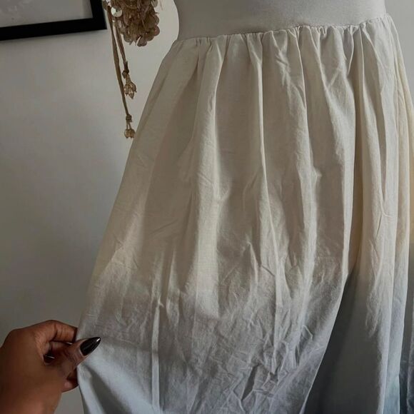 NWT ZARA CONTRASTING TIE DYEβDRESS ombre turquesa white - Picture 14 of 14